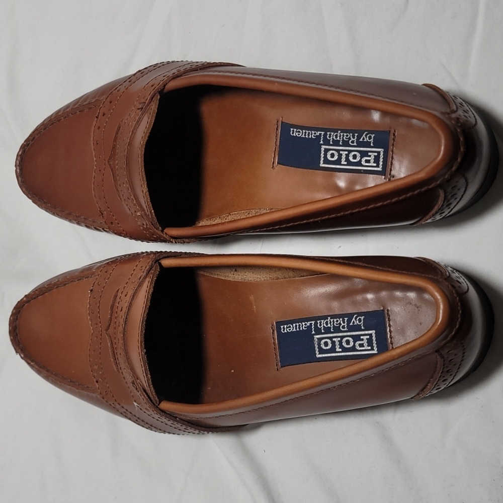 Cognac Brown leather Loafers